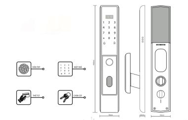 Khóa vân tay tự động TM109