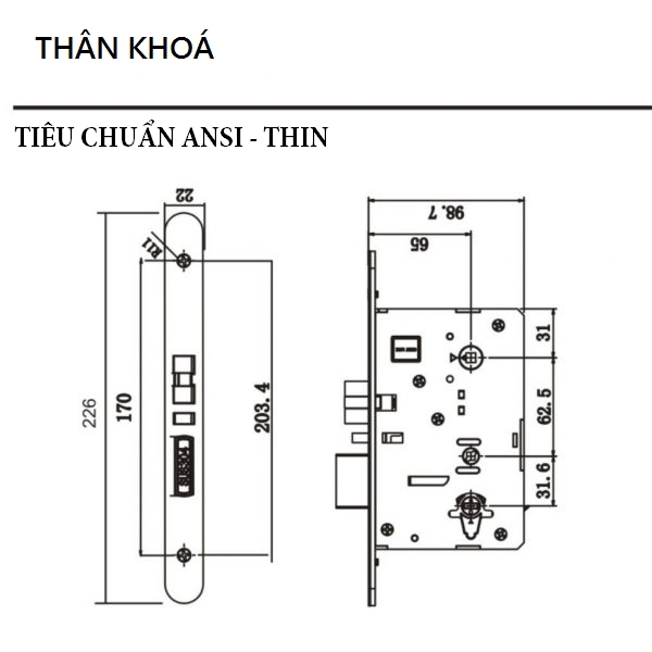 Khóa cửa khách sạn Dillock DL41