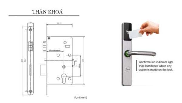 Khóa thẻ từ dành cho khách sạn DL9939