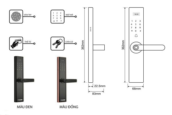 Khóa Vân Tay Bán Tự Động BTM103