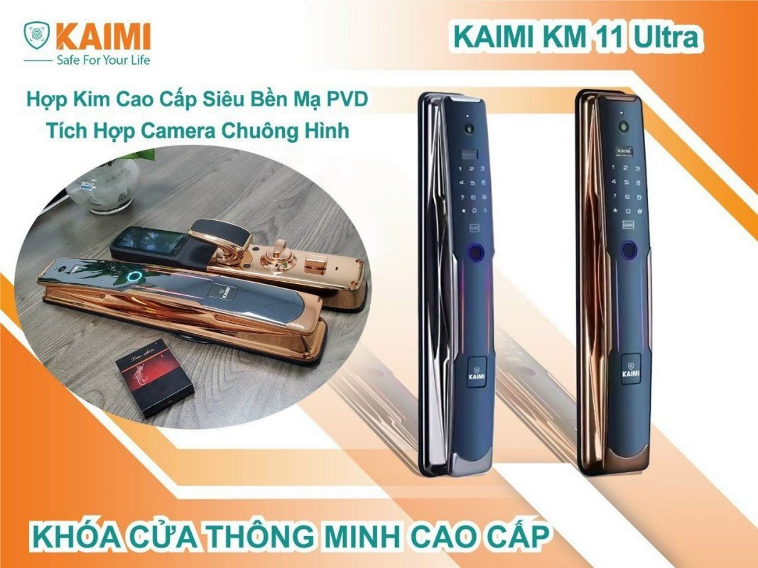 đây là mẫu khóa thông minh tự động cao cấp. Được mạ vàng 24K cao cấp có chế độ đóng mở cửa tự động.  Với kiểu thiết kế đẹp- sang mang đến cho trải nghiệm người dùng một cách hoàn hảo nhất