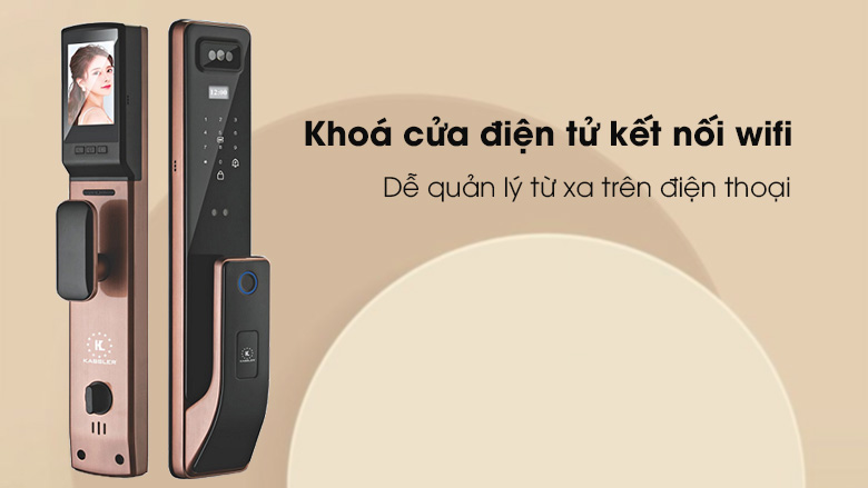 Khóa vân tay Kassler KL-828C- Mở bằng APP điện thoại