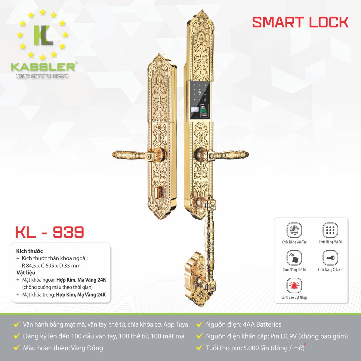 Khóa đại sảnh Kassler KL939