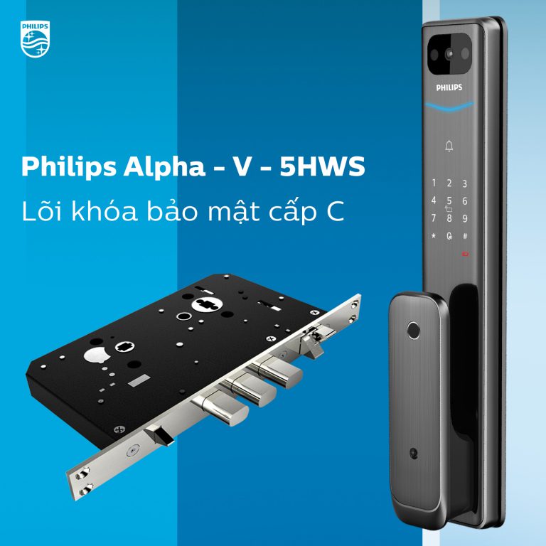 Khóa cửa thông minh Philips Alpha-V-5HWS 