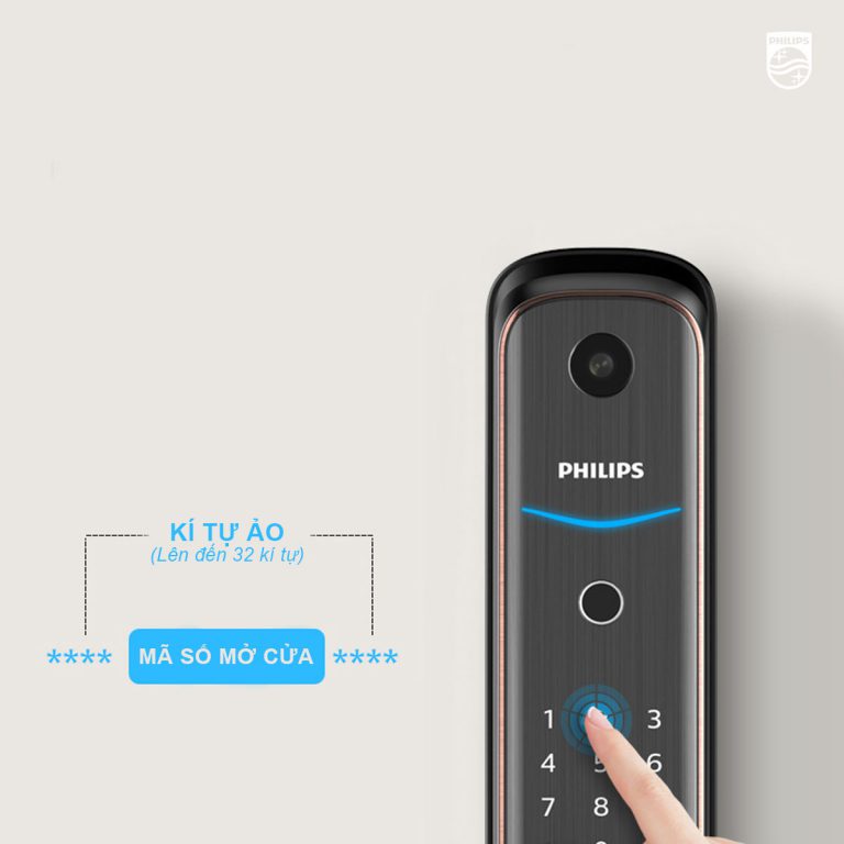 Mẫu khóa cửa thông minh Philips DDL702-1HW